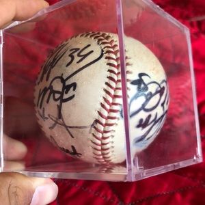 Los Angeles Angels 6 autographs baseball